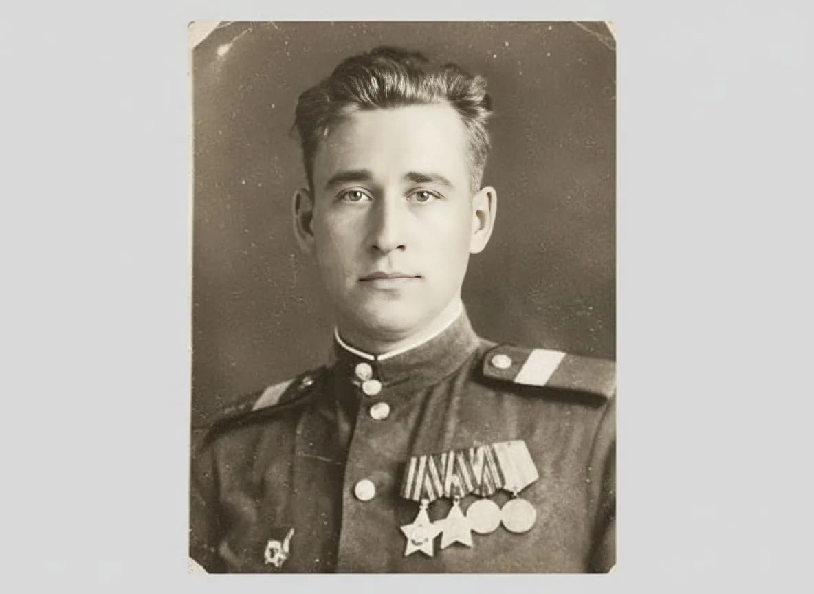 Архивная фотография после улучшения качества: изображение стало крупнее и понятнее